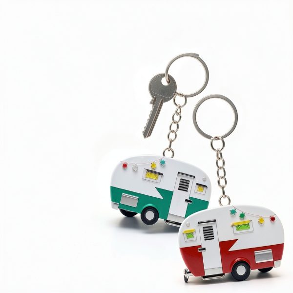 Camper Keychain Cute Design Outdoor Enthusiast Accessory-2