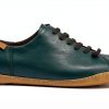 Camper Mens Leather Sneakers Dark Green Cow Leather TPU Sole-5