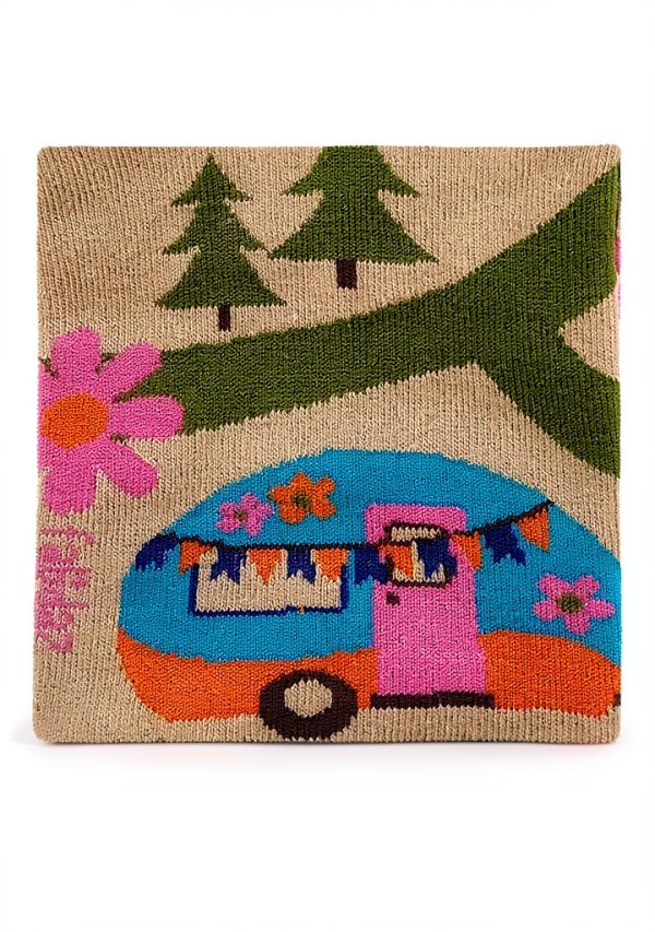 Happy Camper Socks FabDaz Womens Novelty Outdoor Design-6