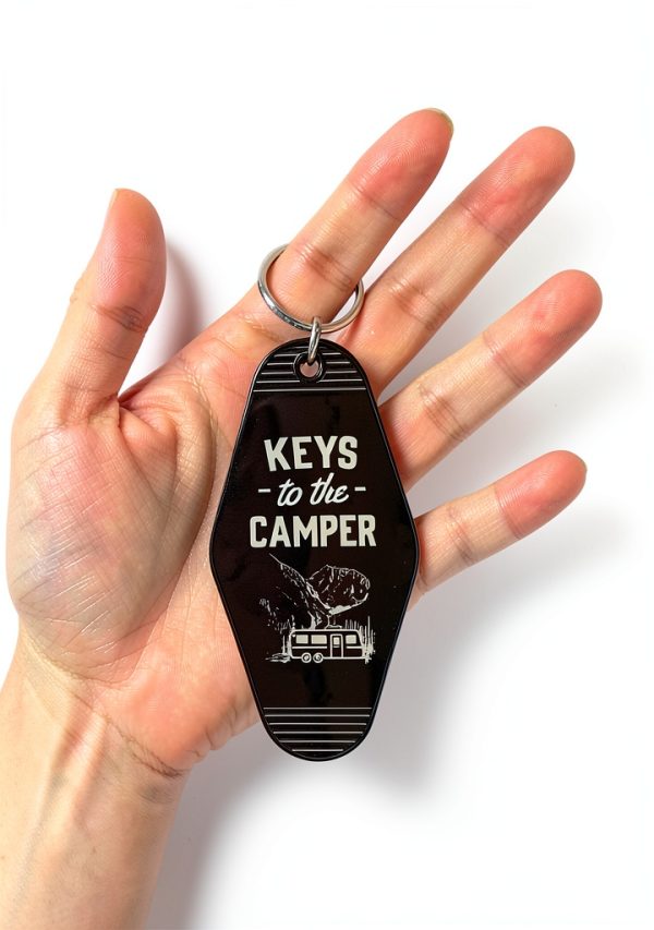Camper Keychain Set Plastic Key Rings RV Travel Gift-4