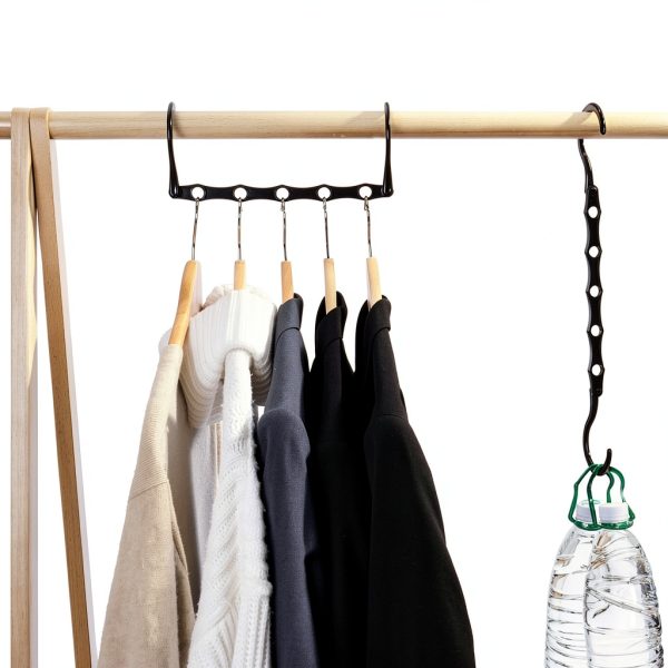 AMKUFO Black Magic Hangers Space Saving Closet Organizer-5