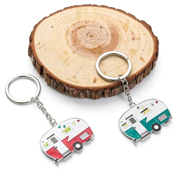 Camper Keychain Cute Design Outdoor Enthusiast Accessory-1