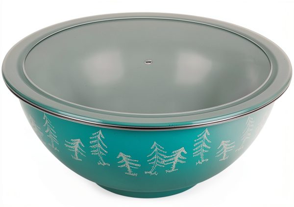 Camco Nesting Bowl Set Melamine Lids Camping Dinnerware-6