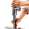 FORIOUS Kitchen Faucet Stainless Steel Pull Down Sprayer-3