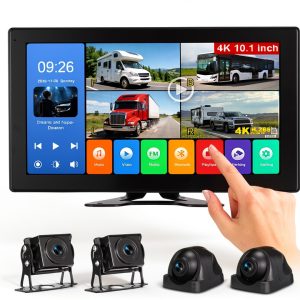 Venluna 10.1in Backup Camera System 4K Monitor 1080p Cameras-0