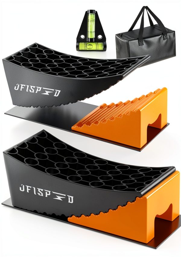 OFISPEED RV Levelers Heavy Duty Polymer Manual Lift Orange-0