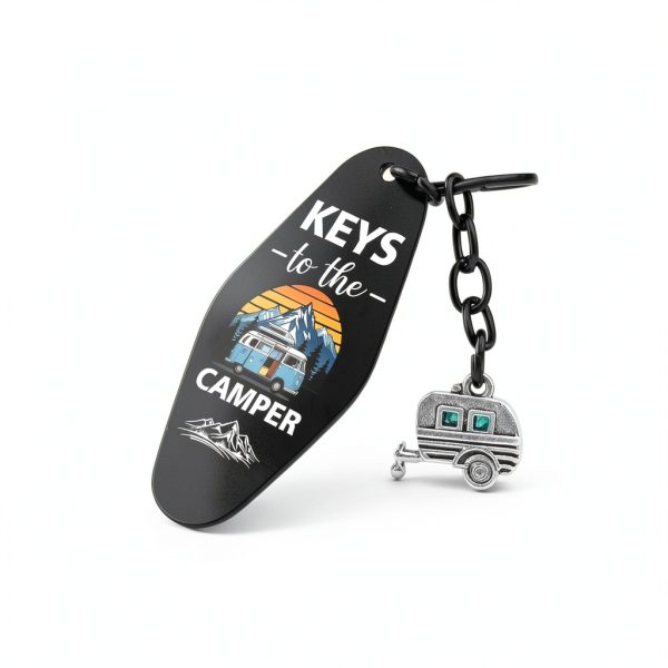 Camper Keychain Stainless Steel RV Gifts for Campers-1