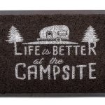 Camco RV Patio Mat Non Slip Durable Rubber Welcome Design-0