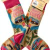 Happy Camper Socks FabDaz Womens Novelty Outdoor Design-5