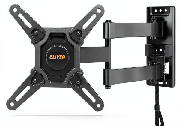 ELIVED RV TV Mount Full Motion Wall Mount Black-0