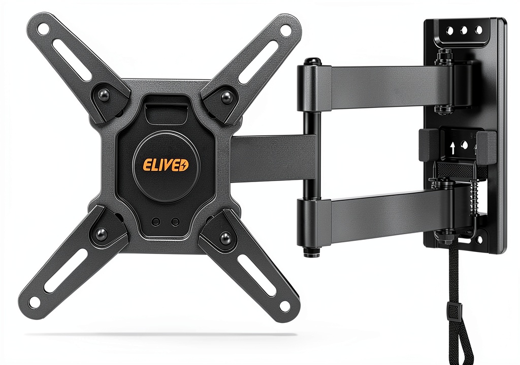ELIVED RV TV mount installed in a camper with TV extended