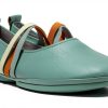 Camper Womens Loafers Medium Green Leather Slip On Shoes-4