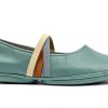 Camper Womens Loafers Medium Green Leather Slip On Shoes-5
