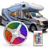 CCBASEBALL RV LED Strip Light Multicolor Waterproof Outdoor-0