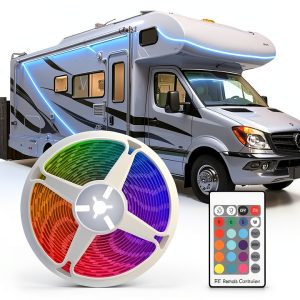 CCBASEBALL RV LED Strip Light Multicolor Waterproof Outdoor-0