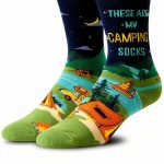 Camping Socks Mens Cotton Outdoor Enthusiast Gift Soft-0