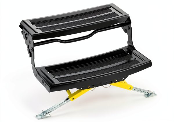 Lippert Solid Stance RV Step Stabilizer Kit Alloy Steel-0