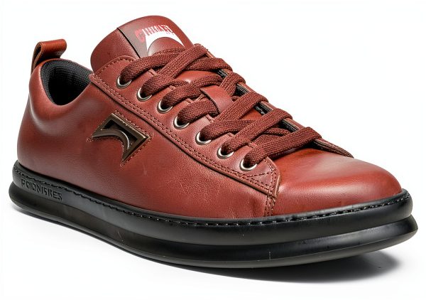 Camper Mens Sneakers Leather Upper EVA Sole Brown Black-4