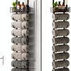 SWTYMIKI Towel Rack Metal Door Mount Bathroom Storage-0