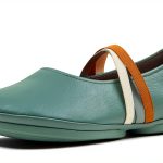 Camper Womens Loafers Medium Green Leather Slip On Shoes-0